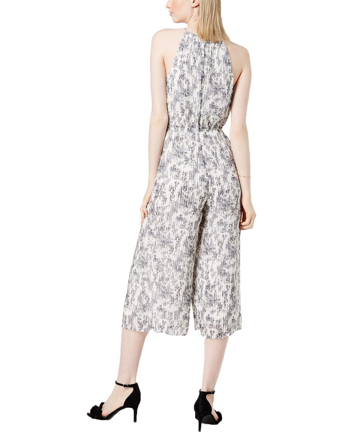 Maison Jules Pleated Cropped Jumpsuit