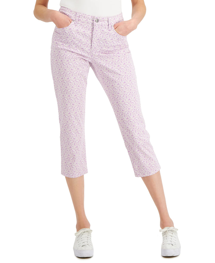 Charter Club Bristol Printed Skinny Capri Jeans
