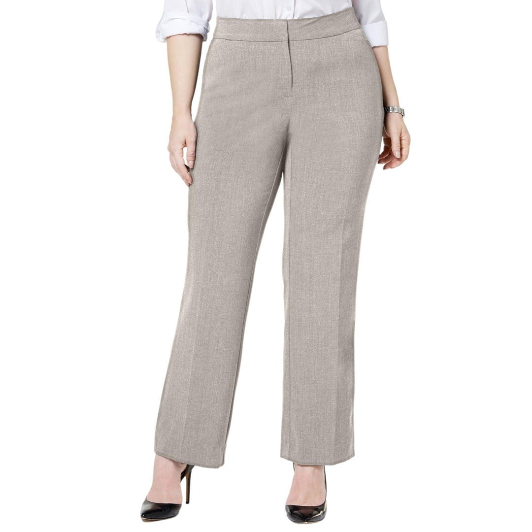 Plus & Petite Plus Size Curvy-Fit Straight-Leg Pants