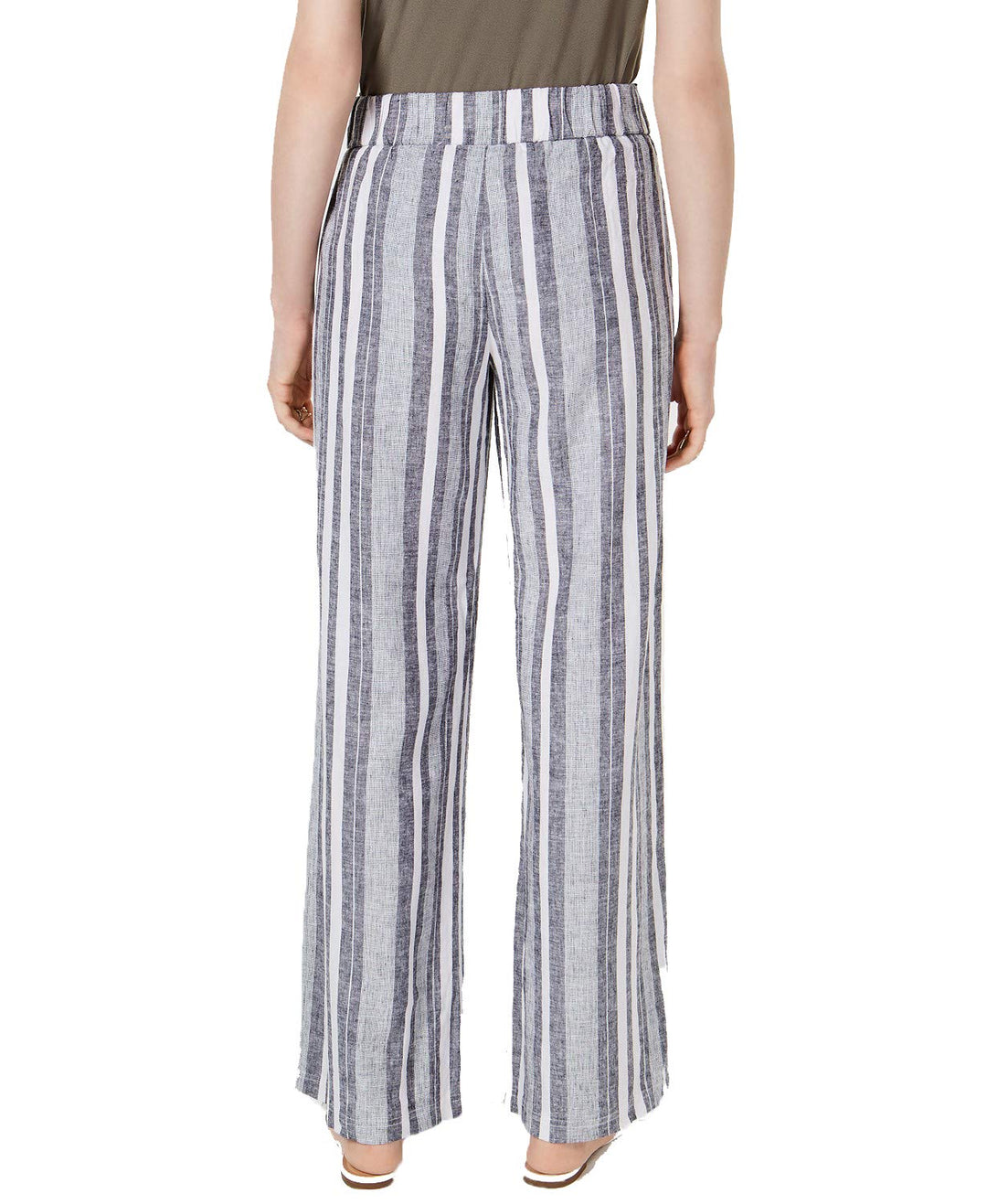 INC Petite Tie Waist Wide-Leg Pants