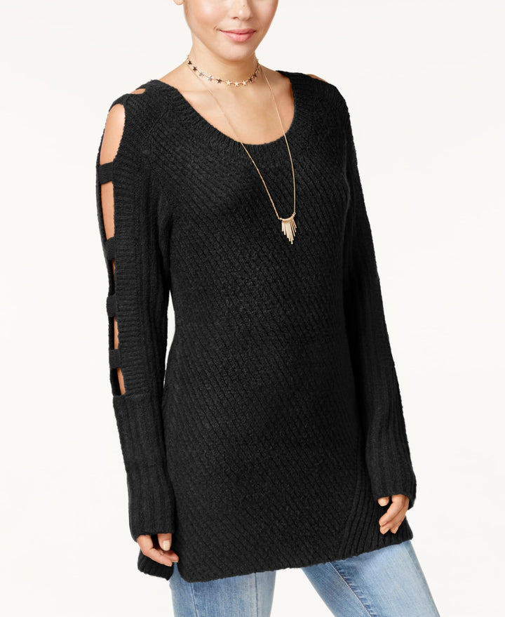 Almost Famous Juniors Ladder Sleeve Sweater