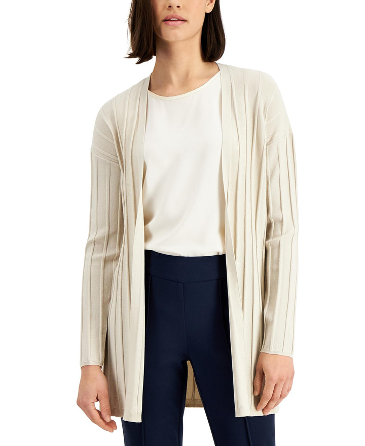 Alfani Ribbed Open Cardigan