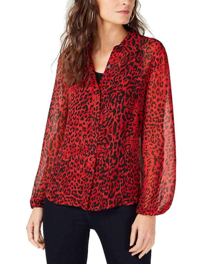 Petite Printed Blouse