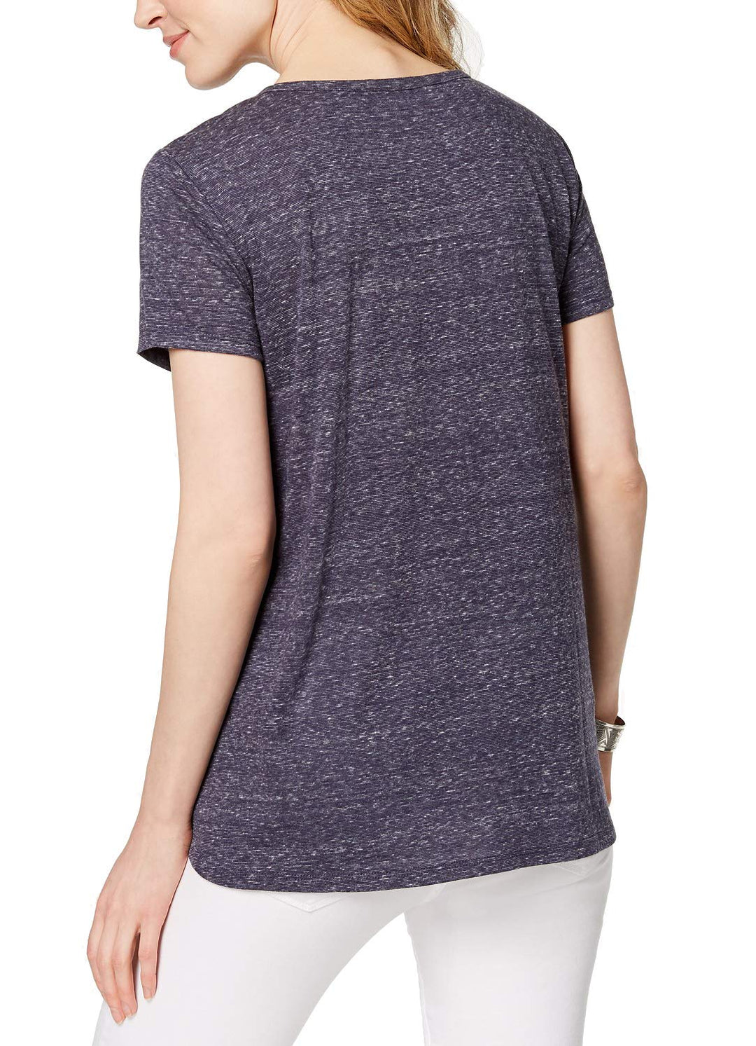 Style & Co Glitter Graphic T-Shirt