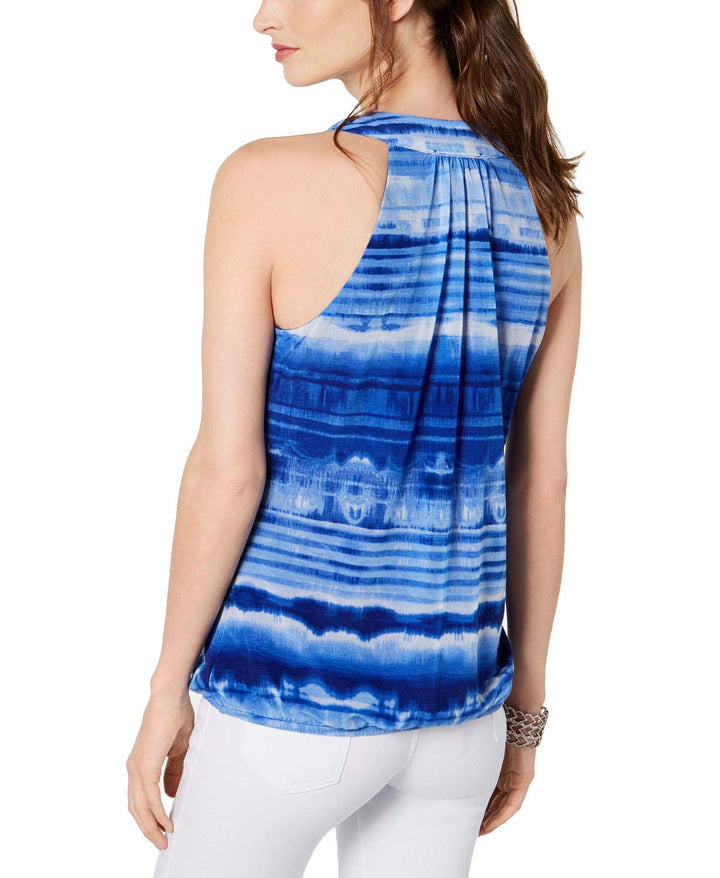 INC Petite Printed Surplice Tank Top