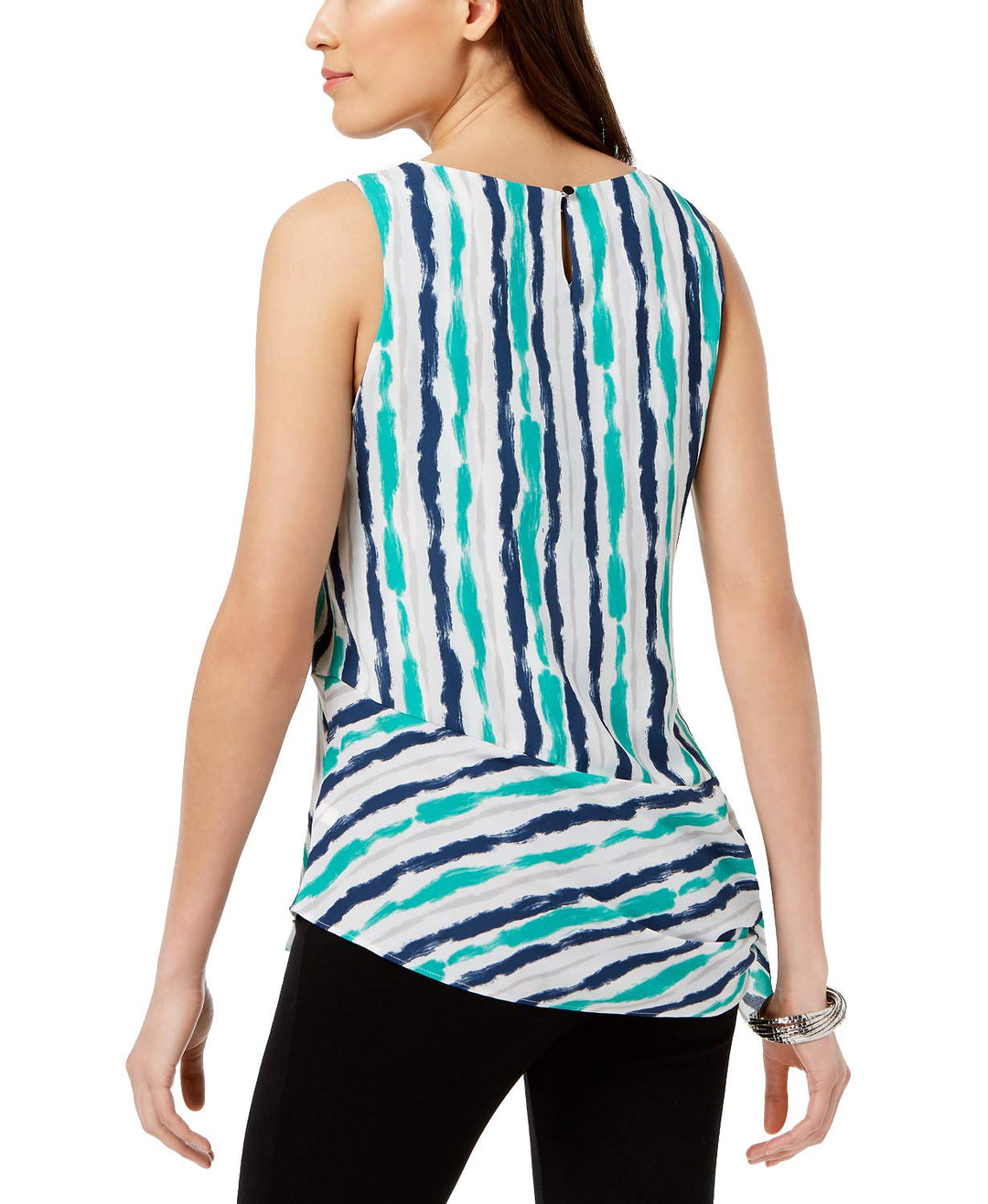 Alfani Hardware Detail Tie Hem Top