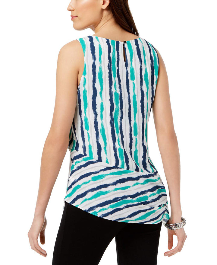 Alfani Hardware Detail Tie Hem Top
