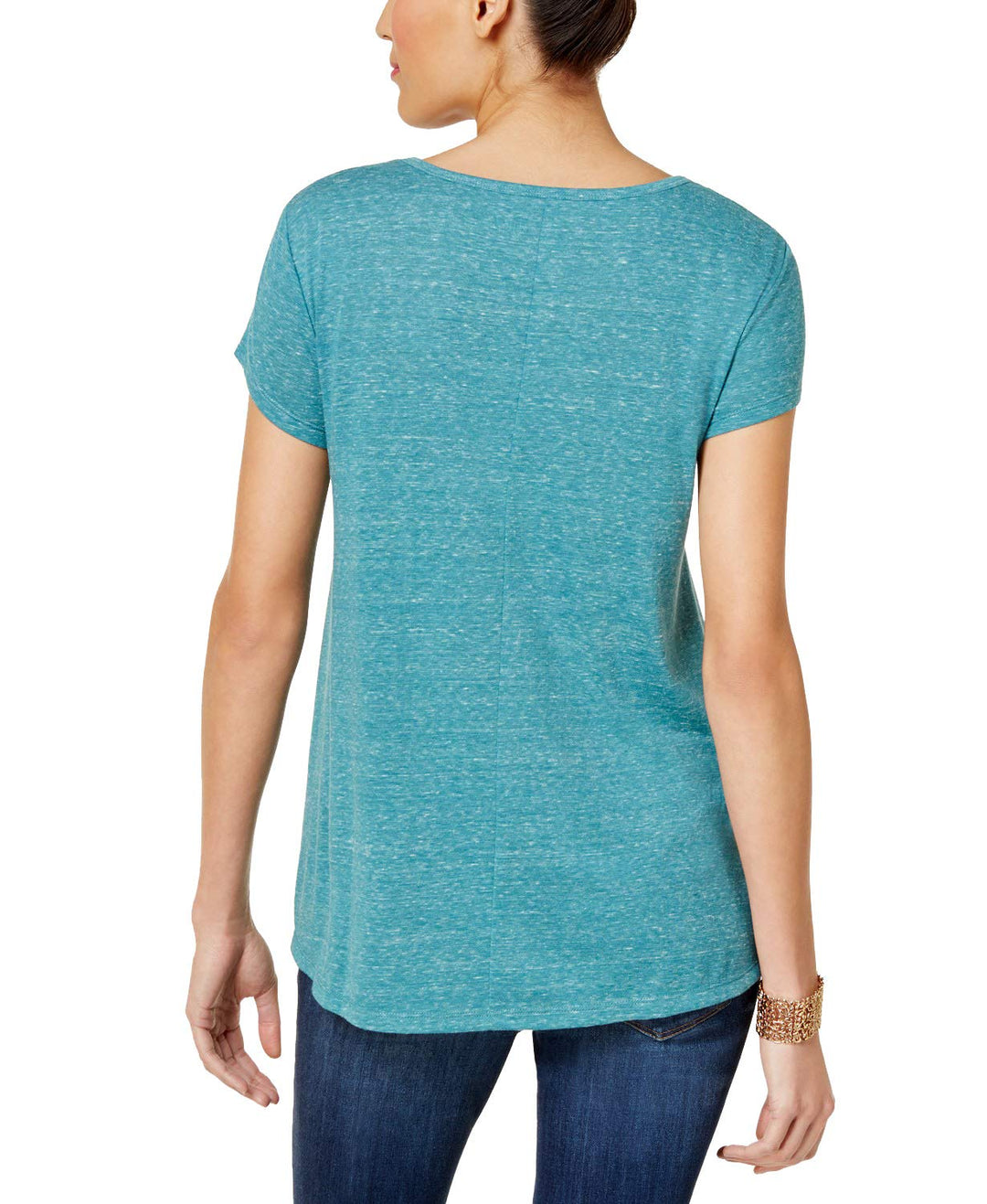 Style & Co Graphic Shirttail Hem T-Shirt
