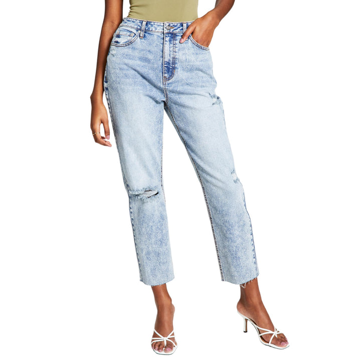 Now This Womens Ripped Mom Jeans