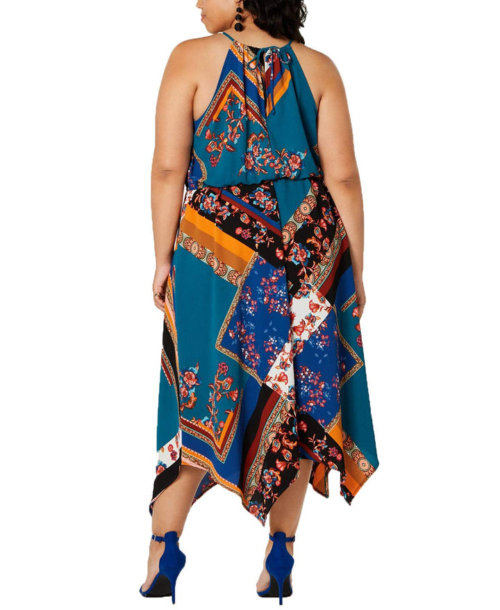 Fishbowl Trendy Plus Size Halter Maxi Dress