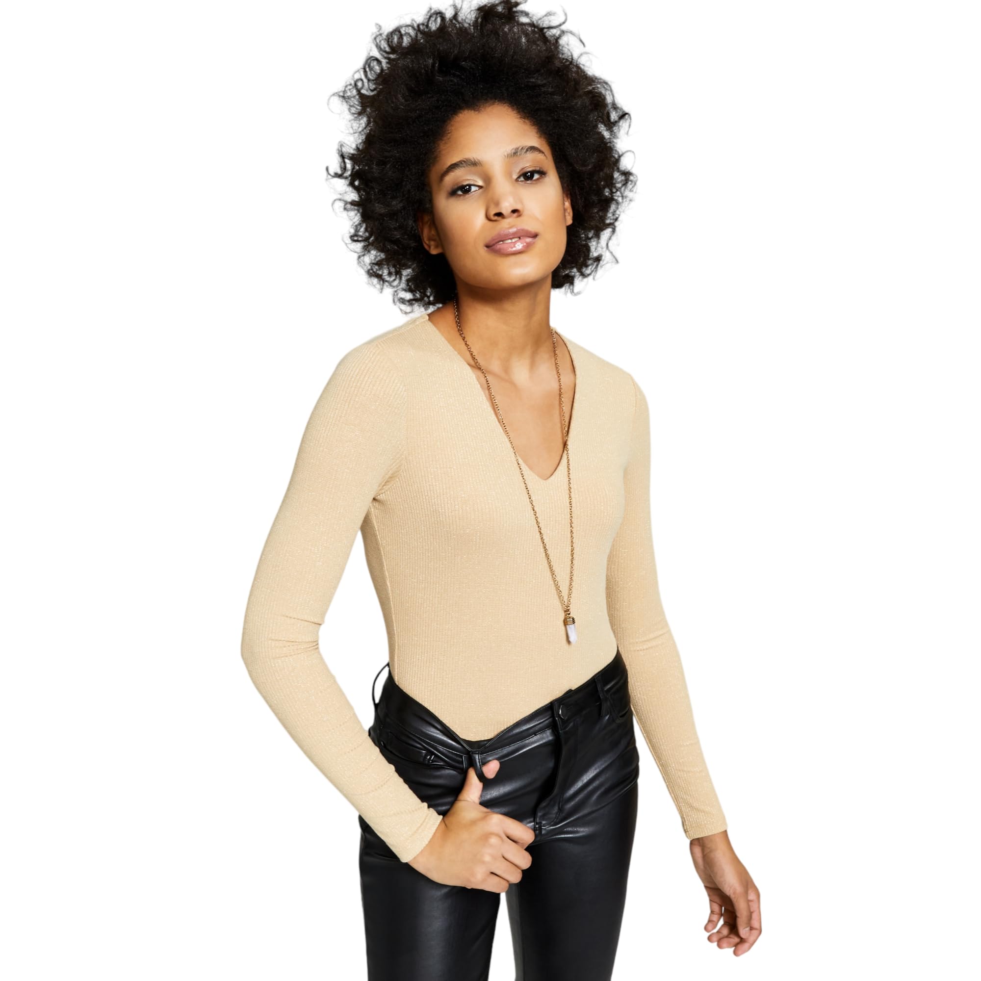 Now This Womens Shimmer Bodysuit