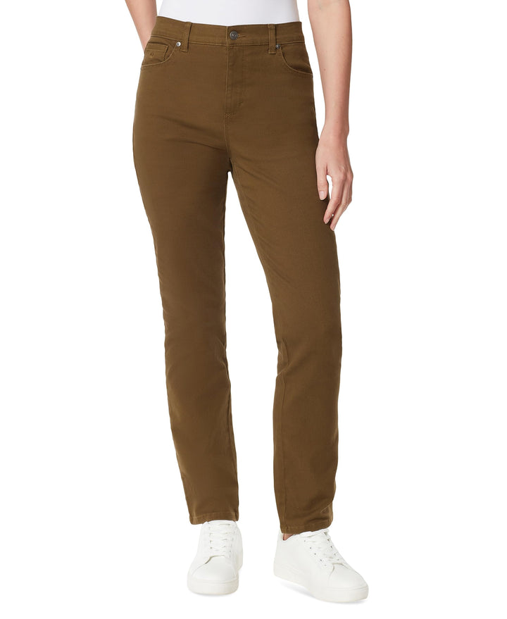 Gloria Vanderbilt Womens Amanda Classic Colored Twill Straight Jeans