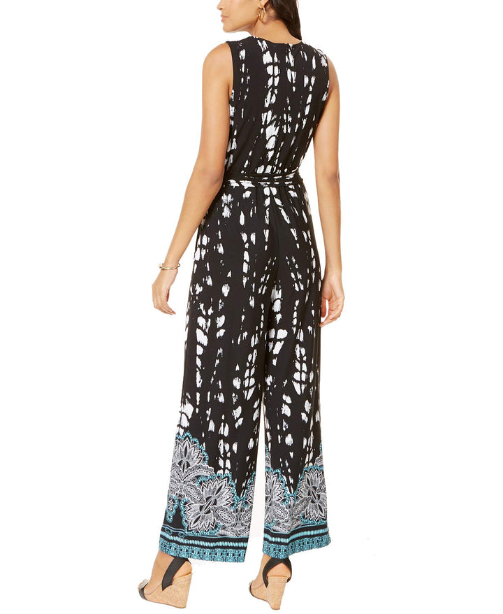 INC Sleeveless Printed Jumpsuit
