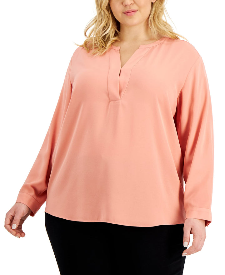 Alfani Plus Size Shirttail Top