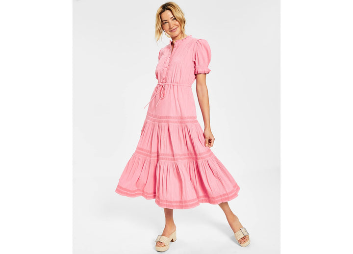 Charter Club Mommy Me Tie Waist Gauze Dress