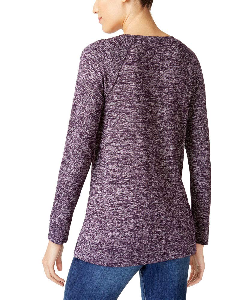 Style & Co Melange Raglan Sleeve Knit Top