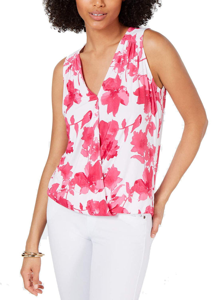 INC Petite Surplice Tank Top