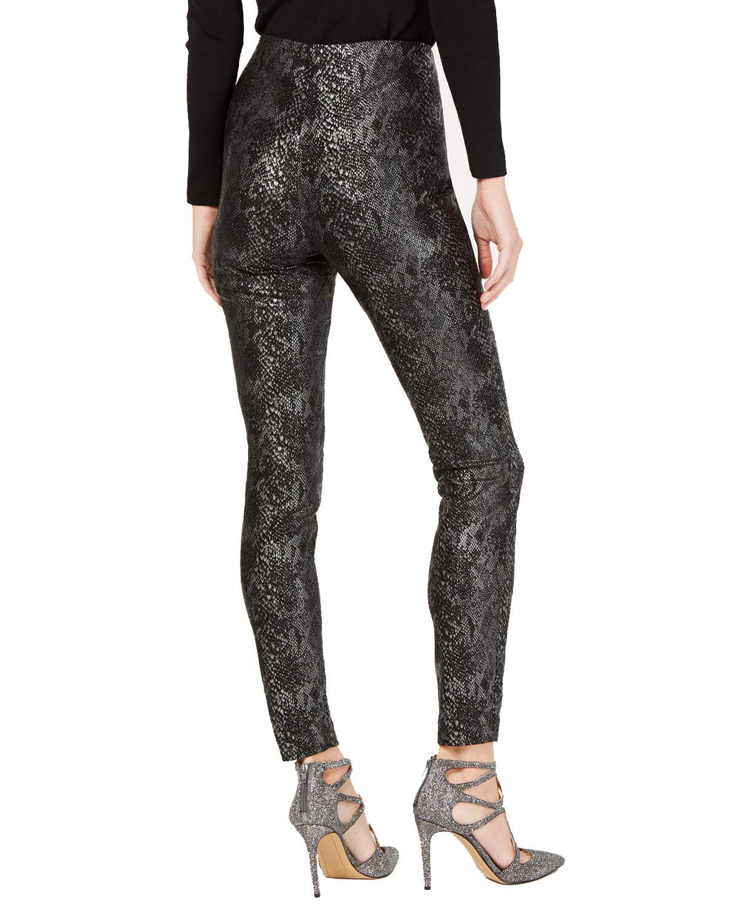 INC Snake-Print Skinny Pants