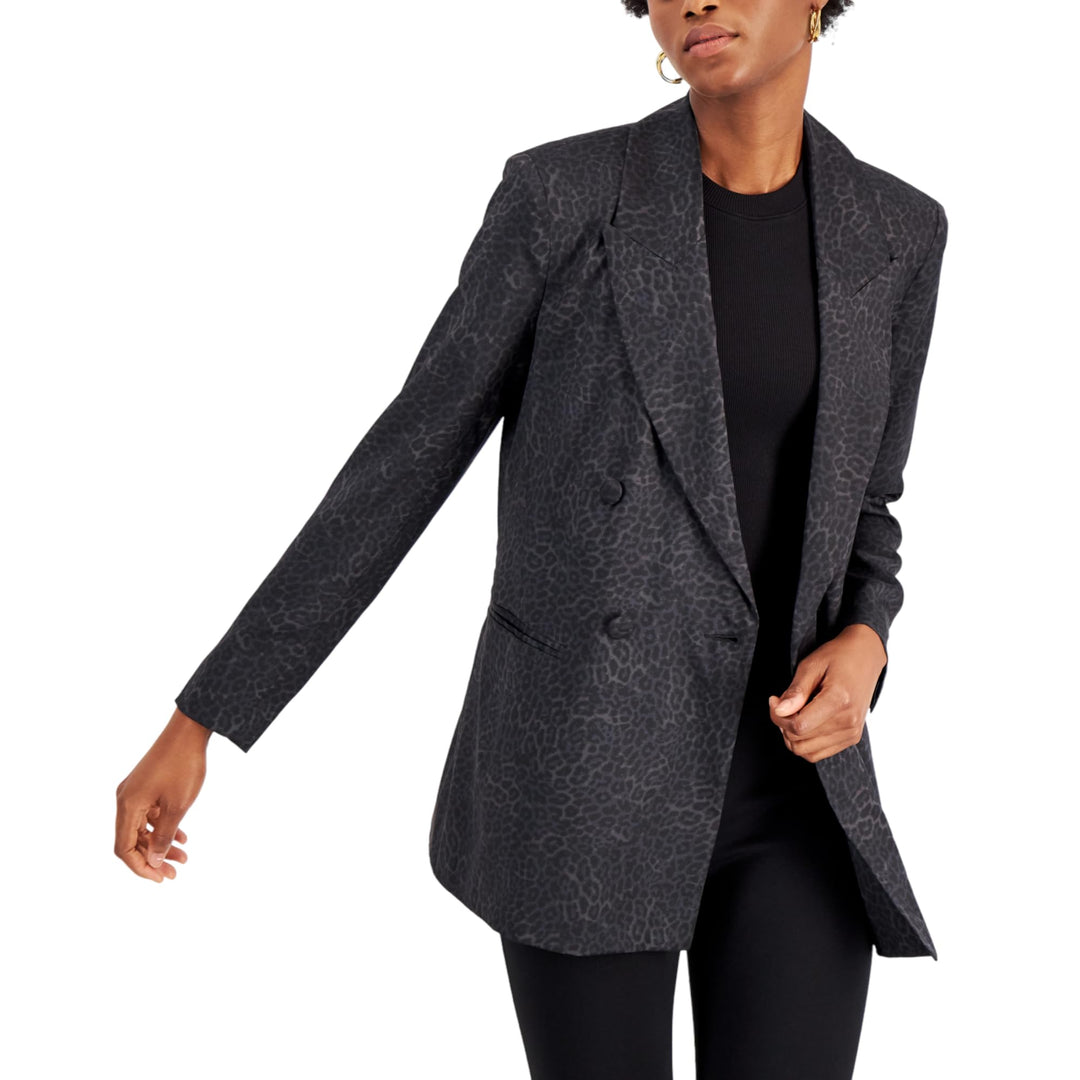 INC International Concepts Petite Printed Satin Blazer