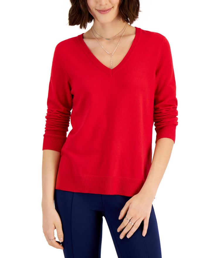 Petite V-Neck Sweater