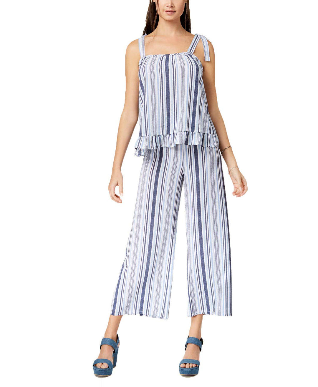 By Ikeddi Juniors' Ruffled Tank Top