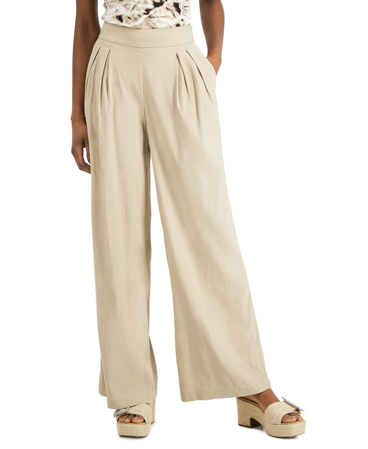 INC International Concepts High Rise Pull On Wide Leg Pants