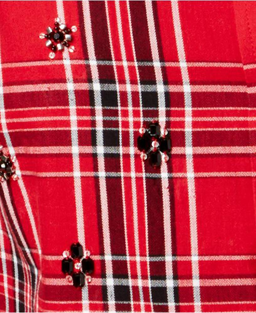 Charter Club Petite Cotton Plaid Shirt