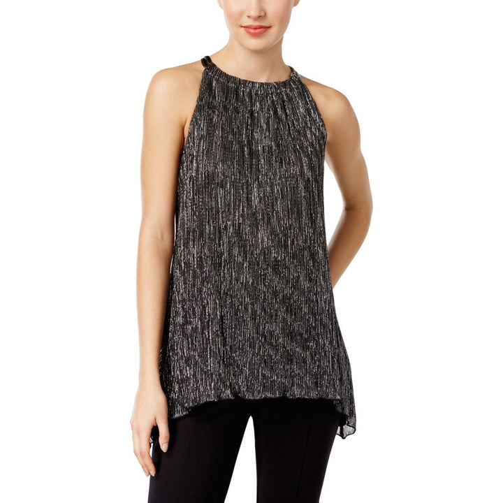 Alfani Petite Metallic Halter Top