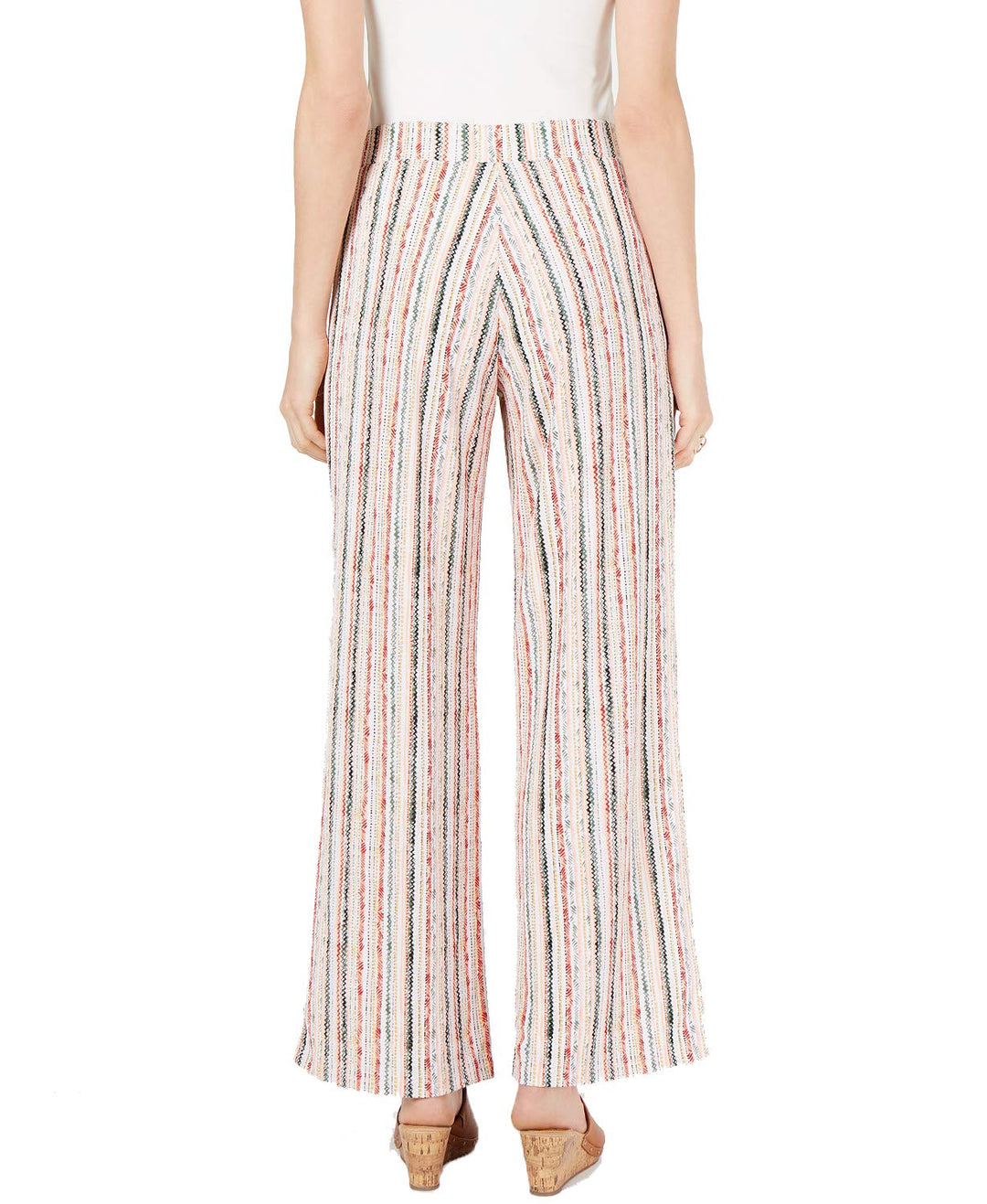 JM Collection Striped Pull-On Pants (Pacific Stripe, XXL)