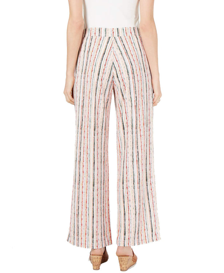 JM Collection Striped Pull-On Pants (Pacific Stripe, XXL)