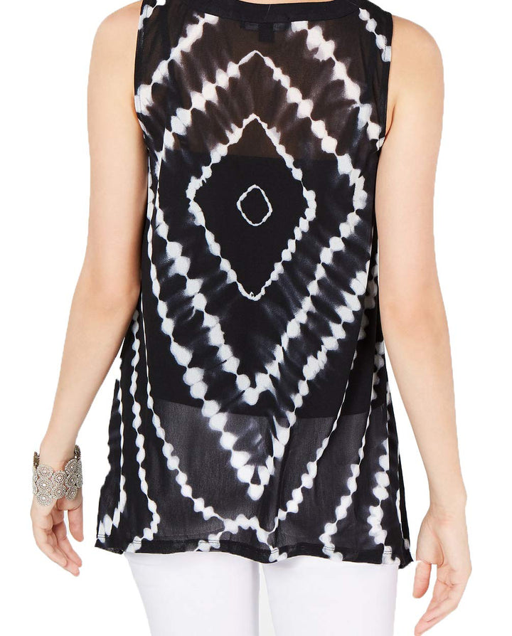 Lace Up Hanky Hem Top