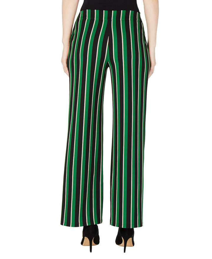 I.N.C. Pull-On Striped Wide-Leg Pants