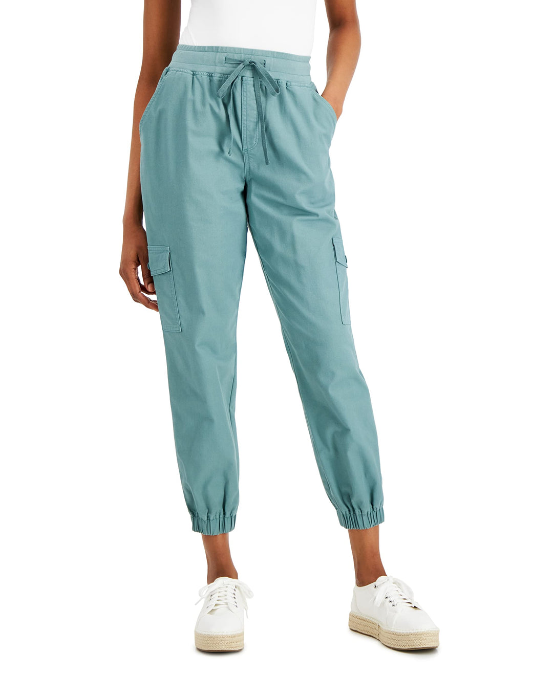 Style & Co Womens Cargo Joggers