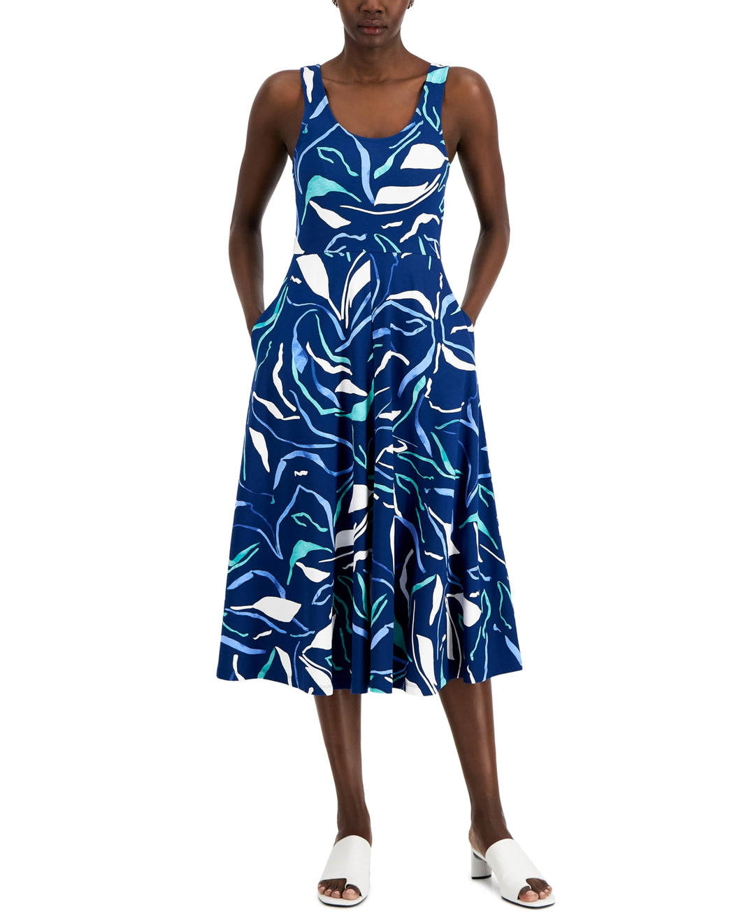 Alfani Petite Printed Midi Tank Dress