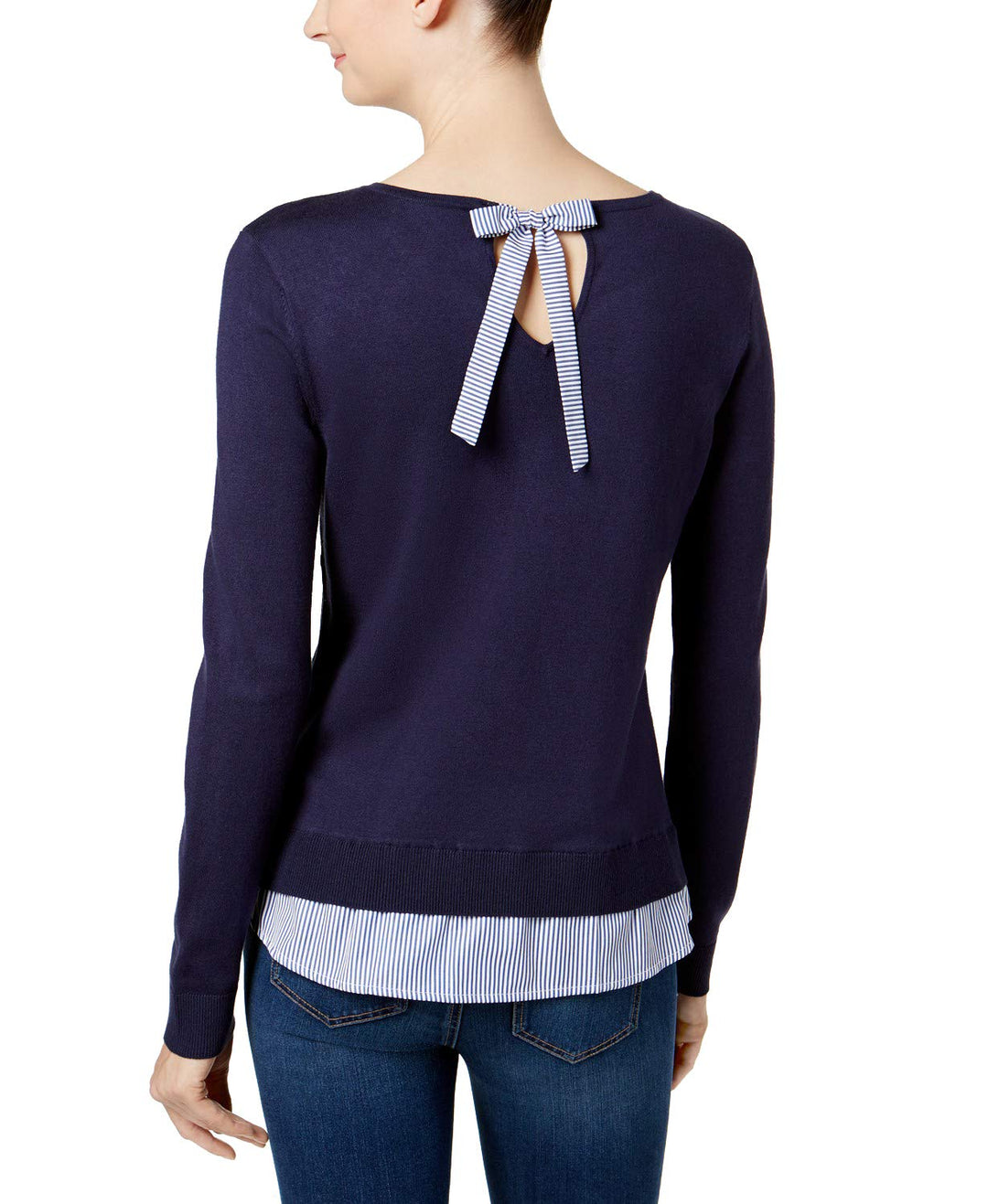 Charter Club Applique Layered Look Sweater