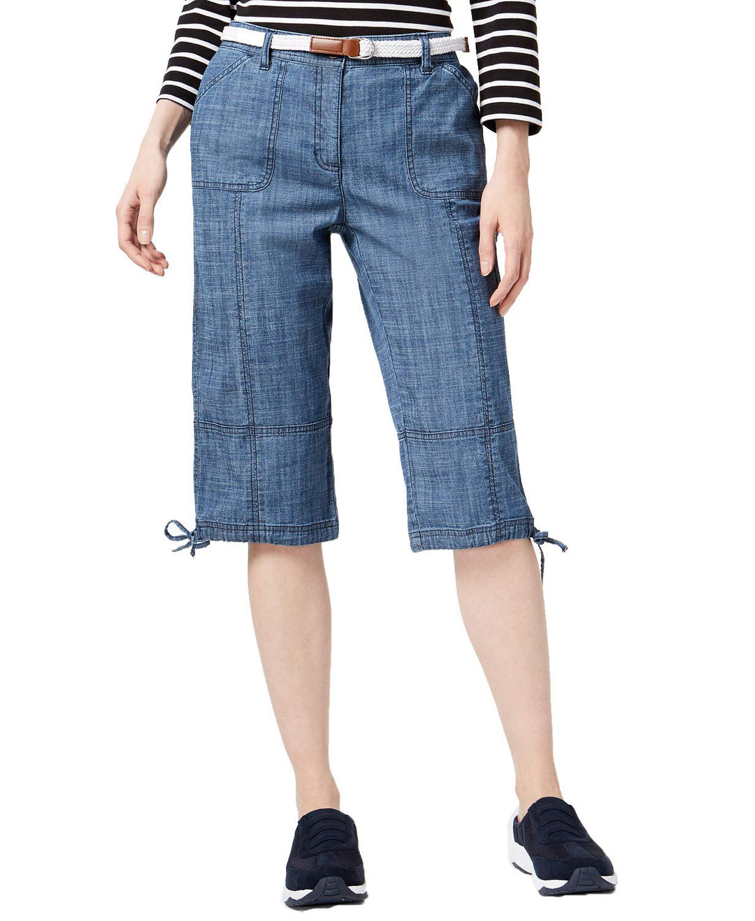 Karen Scott Petite Tie Hem Skimmers