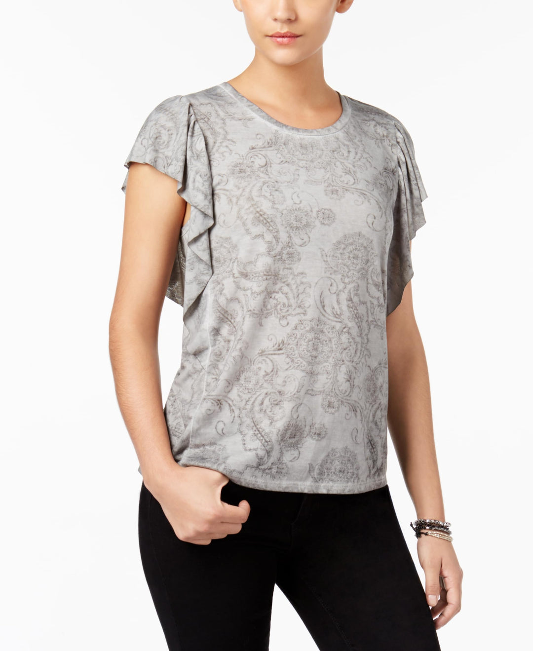 Style & Co Butterfly Sleeve T-Shirt