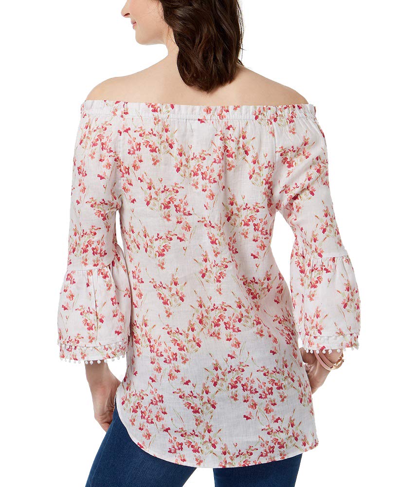 Charter Club Linen Bell Sleeve Top