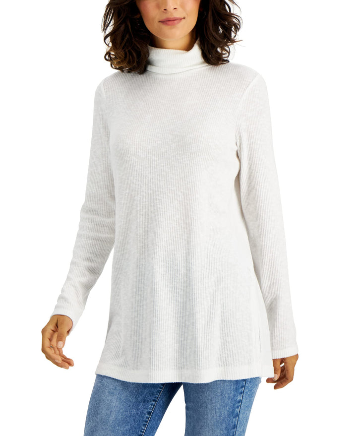 Style & Co Rib Knit Tunic Top