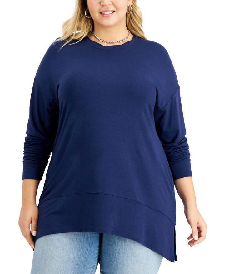 INC International Concepts Plus Size Side Slit Tunic