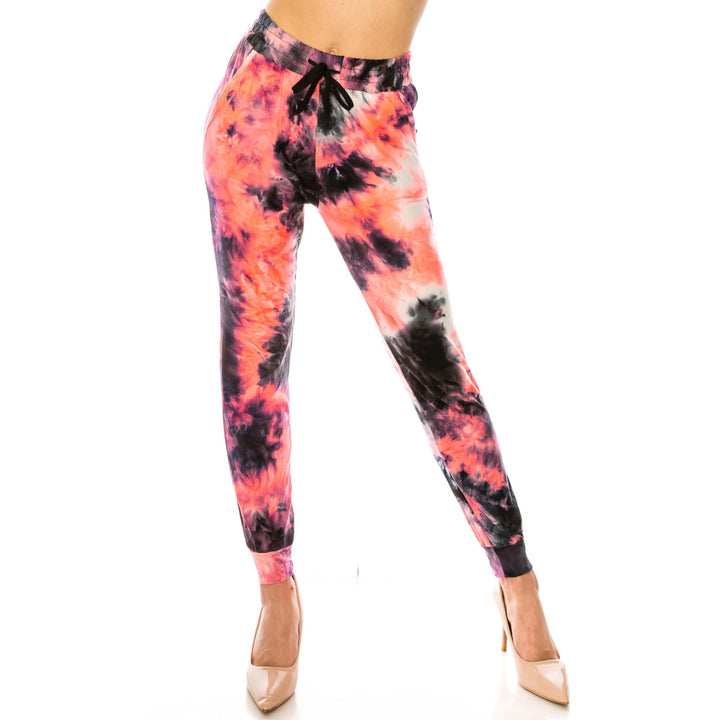 Buttery Soft Coral Tie Dye Joggers