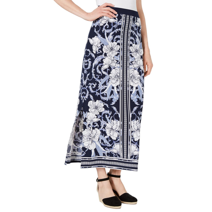 JM Collection Printed Maxi Skirt