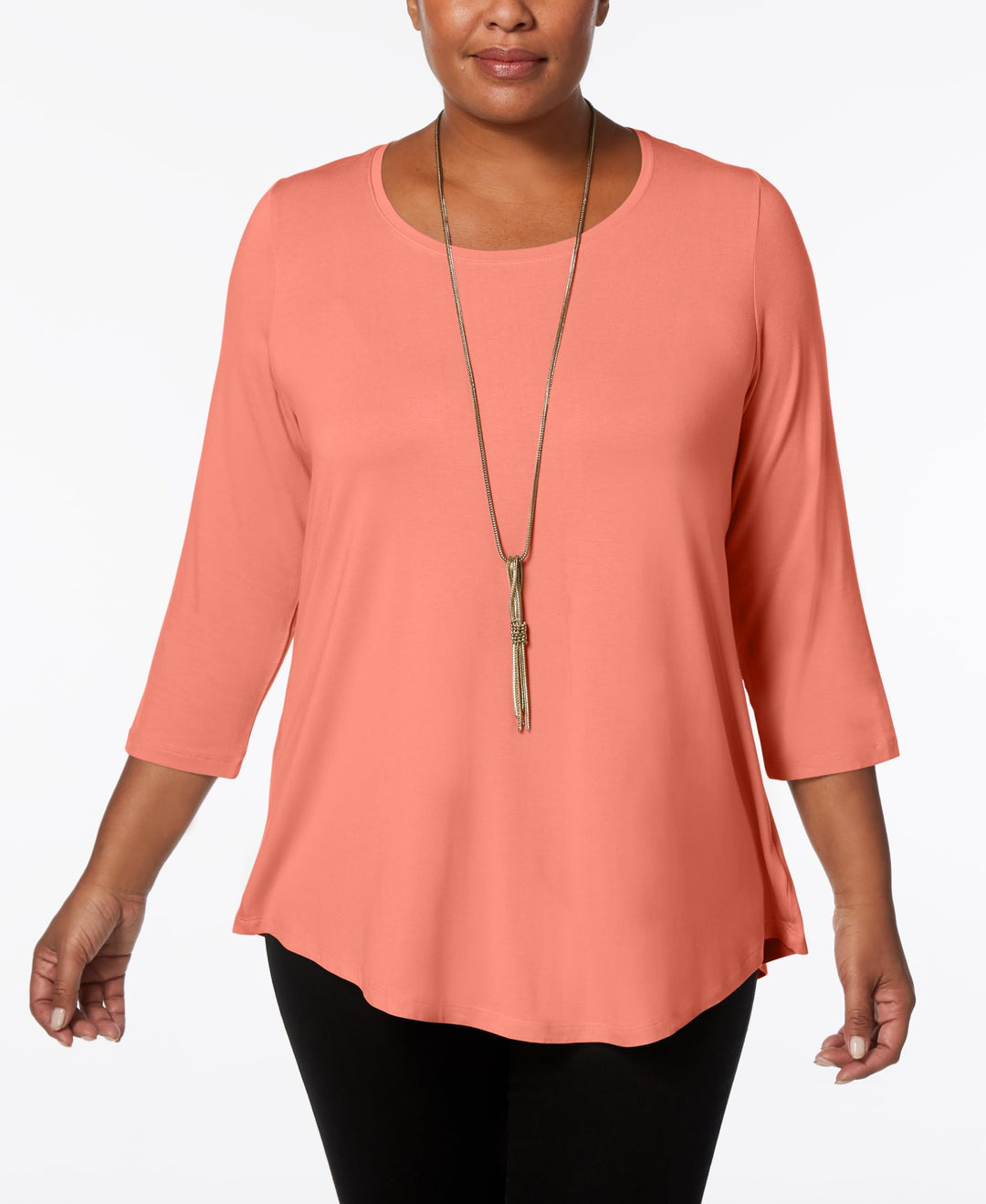 Plus Size Scoopneck Top