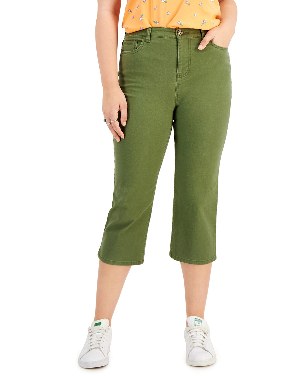 Style & Co Petite Wide Leg Cropped Pants