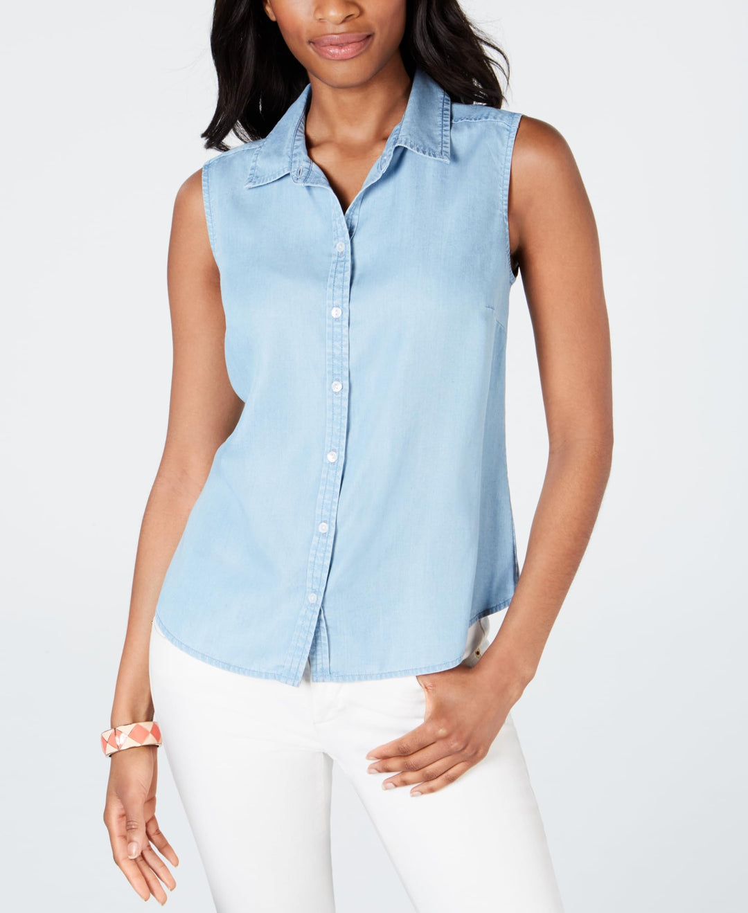 Charter Club Petite Chambray Shirt