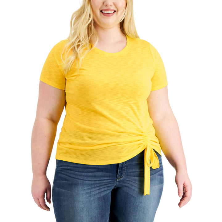 INC International Concepts Plus Size Ruched Top