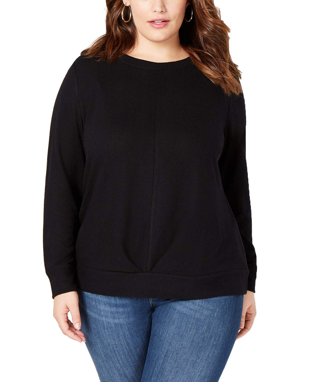 Plus Size Pleat Front Sweater