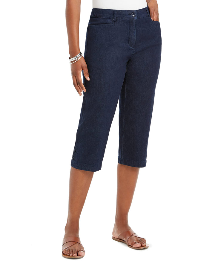 Karen Scott Petite Comfort Waist Capri Pants
