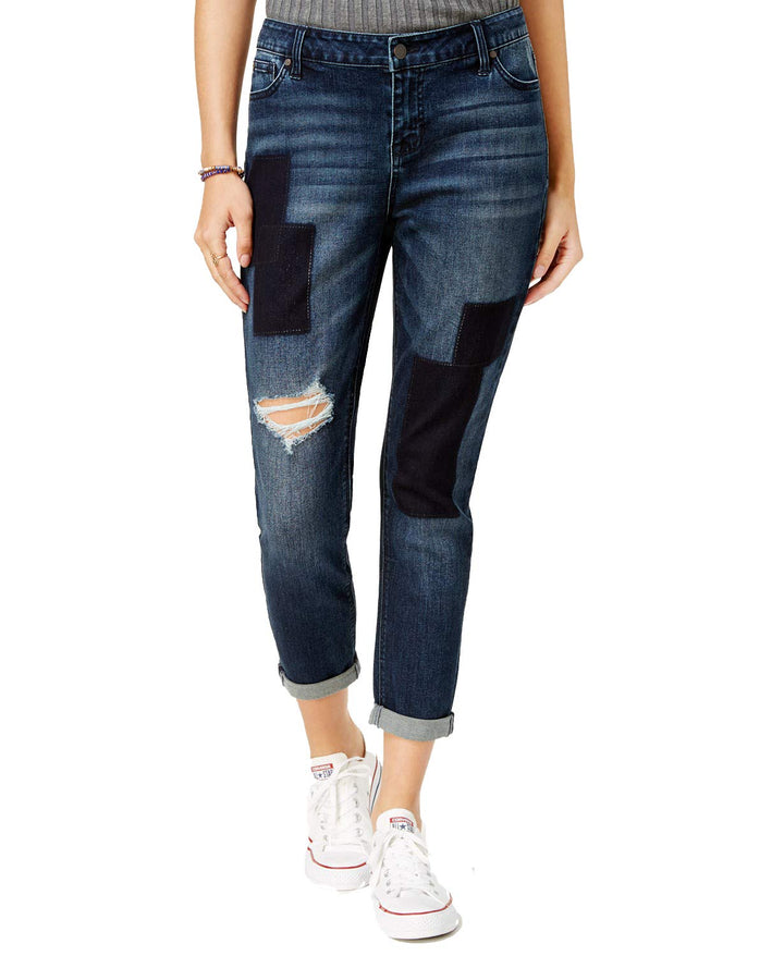Celebrity Pink Juniors Ripped Patched Jeans