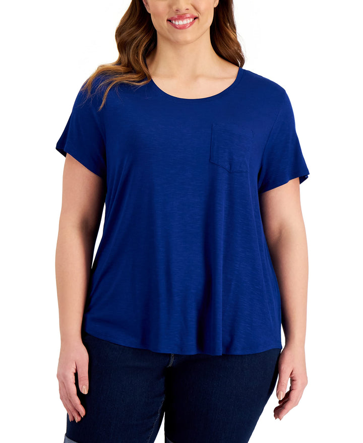 Style & Co Plus Size One Pocket T-Shirt